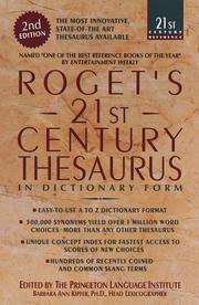 Roget's 21st century thesaurus in dictionary form