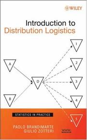 Cover of: Introduction to distribution logistics by Paolo Brandimarte, Giulio Zotteri