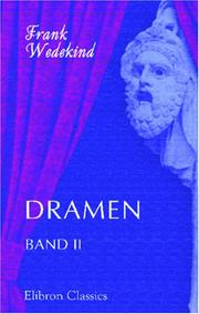 Cover of: Dramen by Frank Wedekind