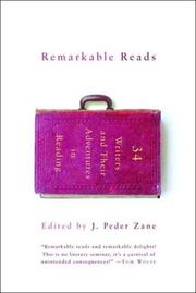 Cover of: Remarkable reads by J. Peder Zane