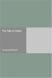 Cover of: The Tale Of Chloe by George Meredith