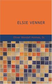 Cover of: Elsie Venner by Oliver Wendell Holmes, Sr.