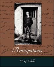 Cover of: Anticipations by H.G. Wells