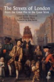 Cover of: STREETS OF LONDON by Tim Hitchcock, Heather Shore