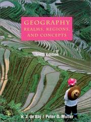 Geography par Harm J. de Blij, Peter O. Muller