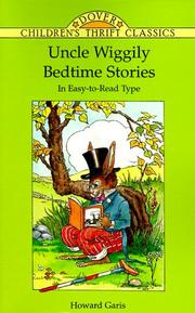 Cover of: Uncle Wiggily bedtime stories by Howard Roger Garis