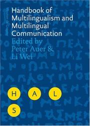 Cover of: Handbook of multilingualism and multilingual communication by Auer, Peter, Li Wei