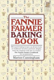 The Fannie Farmer baking book by Marion Cunningham