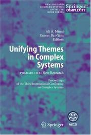 Cover of: Unifying Themes in Complex Systems by Ali Minai