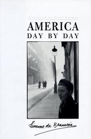 Cover of: L'Amérique au jour le jour by Simone de Beauvoir