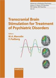 Cover of: Transcranial brain stimulation for treatment of psychiatric disorders by 