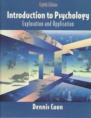 Introduction to psychology by Dennis Coon