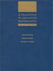 A transition to advanced mathematics by Smith, Douglas