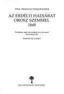 Cover of: Az erdélyi hadjárat orosz szemmel 1849 by Artur Adamovics Nyepokojcsickij