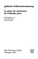 Cover of: Jüdische Selbstwahrnehmung = by Hans Otto Horch, Charlotte Wardi