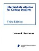 Intermediate algebra for college students by Jerome E. Kaufmann