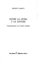 Cover of: Entre la letra y la sangre by Carlos Catania