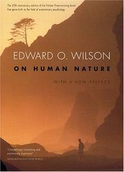 Cover of: On Human Nature by Edward Osborne Wilson