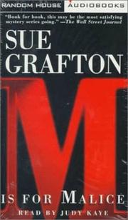 Cover of: M is for Malice (Sue Grafton) by Sue Grafton