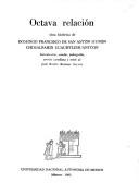 Cover of: Octava relación by Domingo Francisco de San Antón Muñón Chimalpahin Cuauhtlehuanitzin