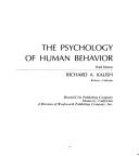 The psychology of human behavior by Richard A. Kalish