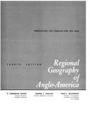 Regional geography of Anglo-America by C. Langdon White