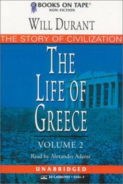 Cover of: The Life of Greece (Story of Civilization) by Will Durant