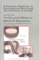 Cover of: A congenial departure, or, Stallknechtian reflections and the school of letters by Newton Phelps Stallknecht, Donald L. Jennermann, White, David A.