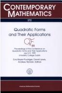 Cover of: Quadratic forms and their applications by Conference on Quadratic Forms and Their Applications (1999 : University College Dublin), Eva Bayer-Fluckiger, David Lewis, Andrew Ranicki