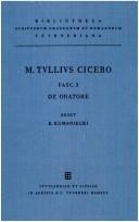 Cover of: De oratore by Cicero