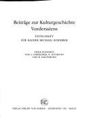 Cover of: Beiträge zur Kulturgeschichte Vorderasiens by R. M. Boehmer, Reinhard Dittmann, Uwe Finkbeiner, Harald Hauptmann