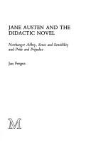 Jane Austen and the didactic novel by Jan Fergus