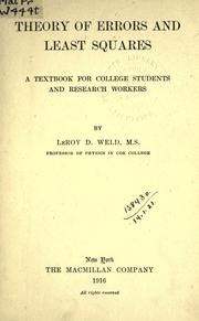 Theory of errors and least squares