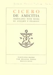 Analysis of Ciceros Laelius de Amicitia Analysis of Ciceros Laelius de Amicitia