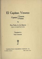 Cover of: El capitan Veneno by Pedro Antonio de Alarcón