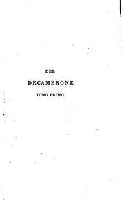 Cover of: Decamerone by Giovanni Boccaccio