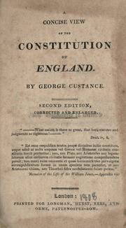 A concise view of the constitution of England | Open Library