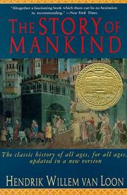 Cover of: The Story of Mankind (A Liveright Book) by Hendrik Willem Van Loon