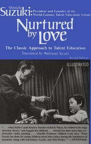 Nurtured by Love by Shinichi Suzuki