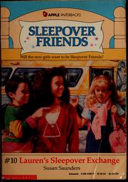 Cover of: Lauren's sleepover exchange by Susan Saunders