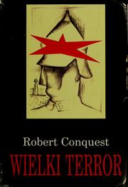 Cover of: Wielki terror by Robert Conquest