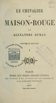 Cover of: Le chevalier de Maison-Rouge by E. L. James