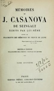 Cover of: Mémoires by Giacomo Casanova