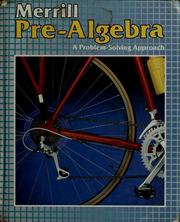 Cover of: Merrill pre-algebra by Jack Price, Merrill