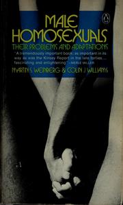 Cover of: Male homosexuals by Martin S. Weinberg