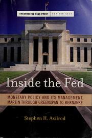 Inside the Fed by S. H. Axilrod