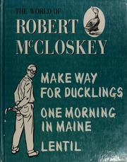 Cover of: Make way for ducklings by Robert McCloskey, Robert McCloskey