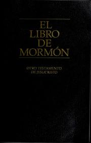 Cover of: El libro de mormón by Joseph Smith, Jr.