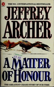 Cover of: A matter of honour by Jeffrey Archer