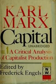 Cover of: Das Kapital by Karl Marx